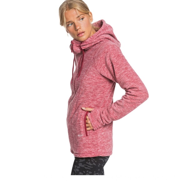 ☀️ ROXY ELECTRIC FEELING FLEECE HOODED SWEATER Athleisure ☀️ - Picture 4 of 9